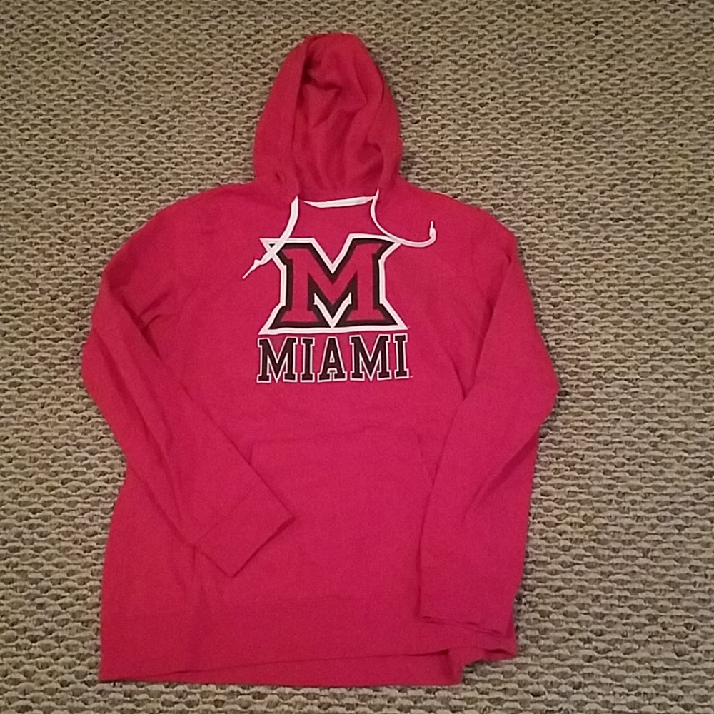 Miami University hooded sweatshirt top